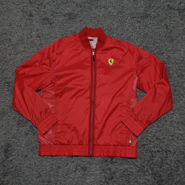 푸마 페라리 바람막이 자켓 점퍼 블루종 M 집업 f1 레이싱 빈티지