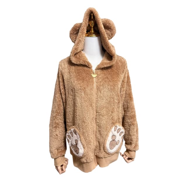 일본 디즈니 더피 오네갸루 핀터깔 쿠마미미 폭닥 후드집업