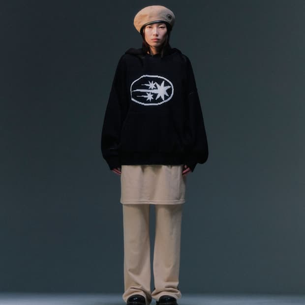 나이트고스트클럽 로고 니트 후디