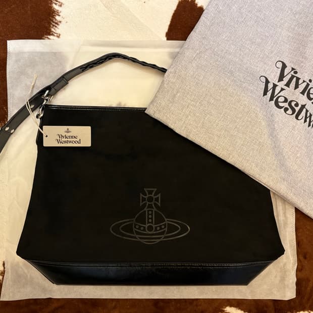 비비안웨스트우드 블랙 낸시 호보백 숄더백