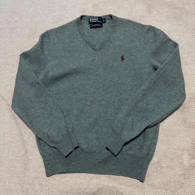 폴로 랄프로렌 브이넥 니트