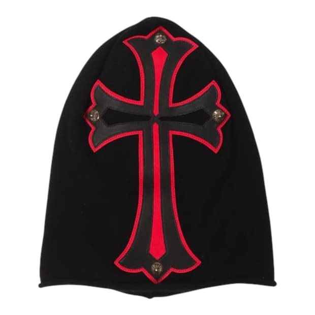 [구매글] 크롬하츠 레더 크로스 캐시미어 마스크