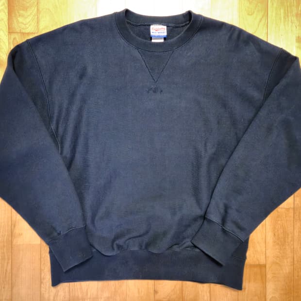 아웃스탠딩 리버스 헤비 스웻셔츠 네이비 L