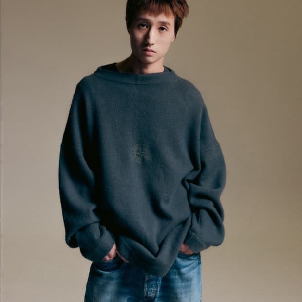 [XXL]91AW 스톤아일랜드 아카이브 로고 후리스 점퍼