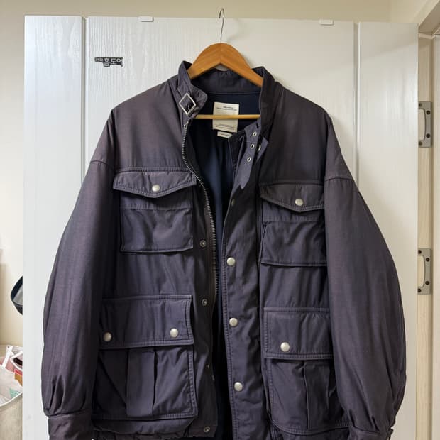 비즈빔 알타 필드다운 네이비 1사이즈  visvim alta field 