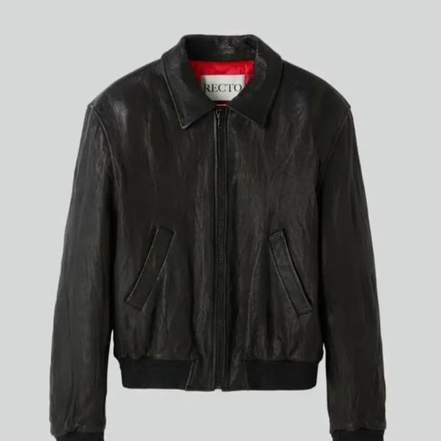 렉토 크링클 레더자켓 XL사이즈