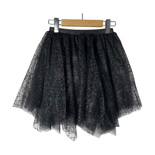 [H&M] 에이치앤엠 고딕 펑크 시스루 튤 미니스커트