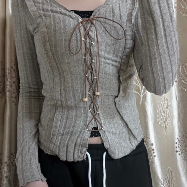 빈티지 모리걸 차콜 롱슬리브