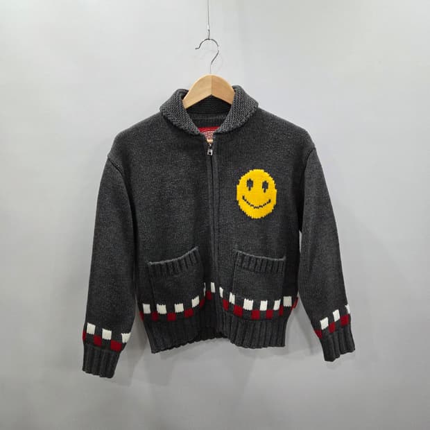 아이스비스킷 키즈 숄카라 니트집업 155