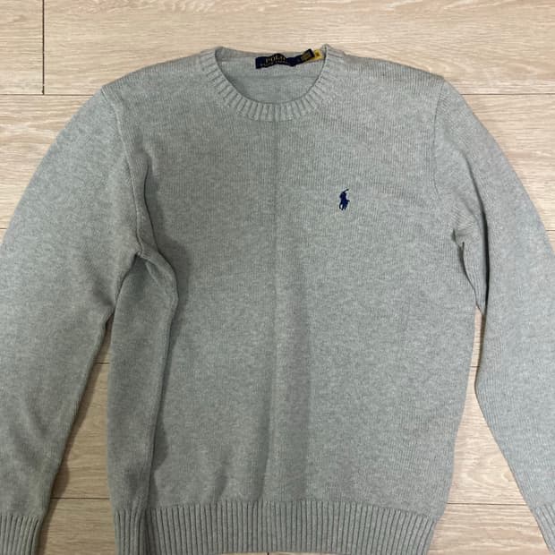 폴로 랄프 로렌 그레이 니트 l