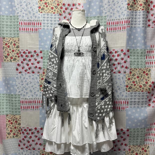 토끼 케이프 세트