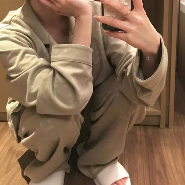 아이앱 스튜디오 파자마 세트(크림 구매)