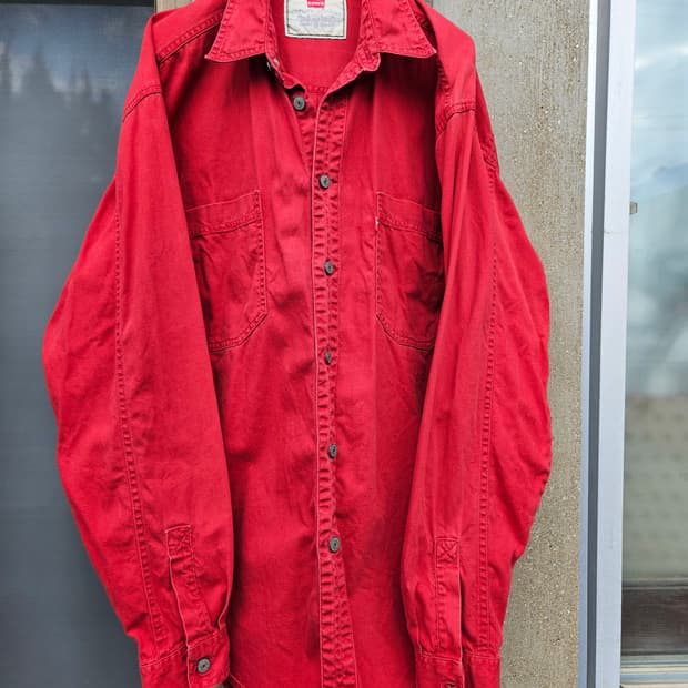 Levi's 리바이스 레드 데님 셔츠 (M / 100)