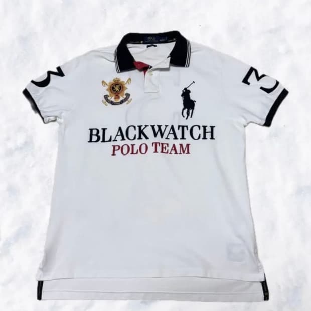 폴로 치프키프 블랙워치 빅포니 PK티 L