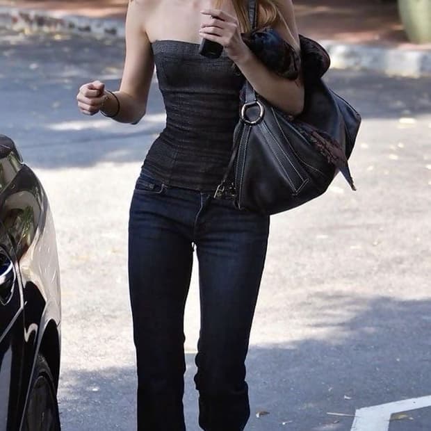 페이지 usa 로우라이즈 부츠컷 데님 36