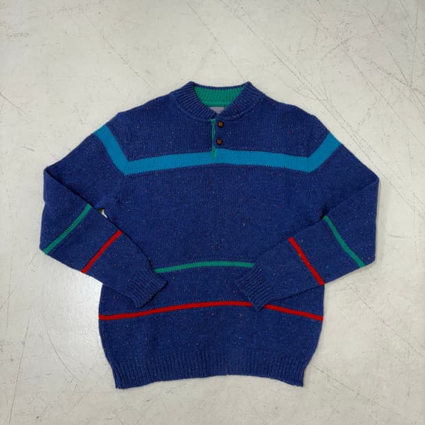 70‘s Pendleton Henley Knit sweater. 