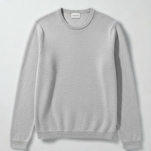 105)SOLID 솔리드옴므 캐시미어 와플 니트 그레이