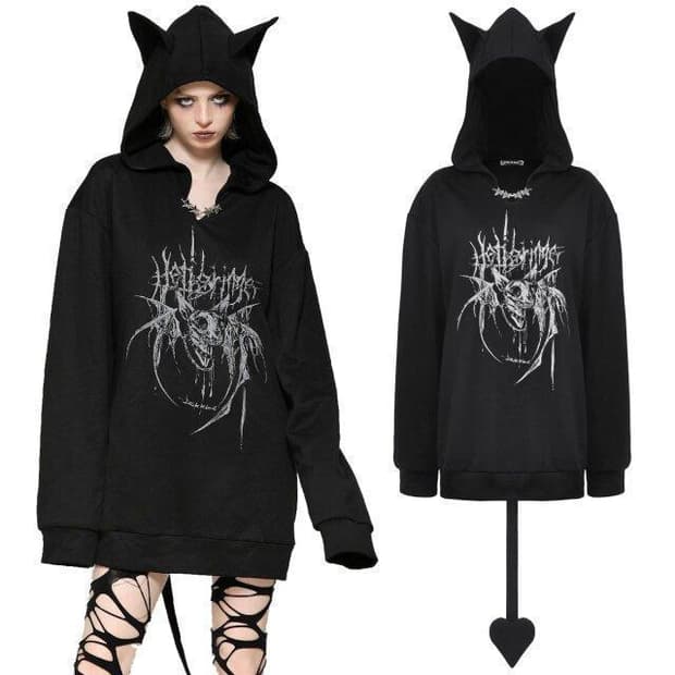 다크인러브 dark in love 악마귀 후드티