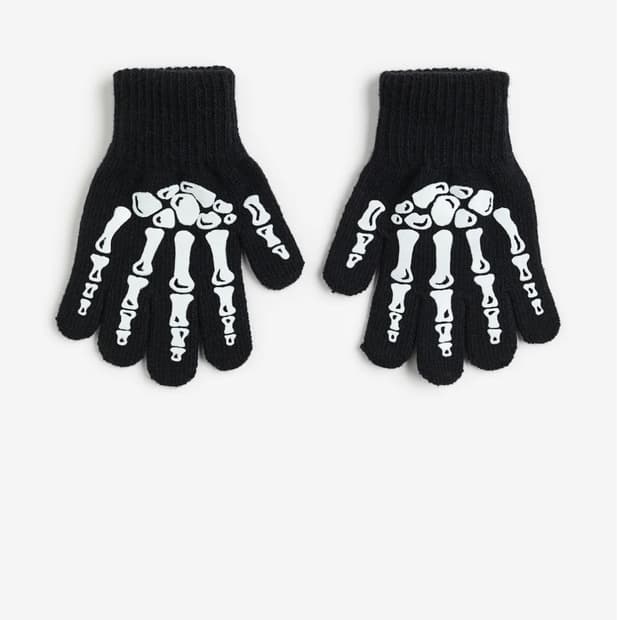 H&m 해골프린팅 장갑