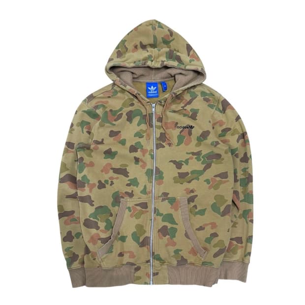 아디다스 카모 후드집업