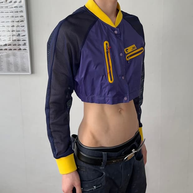 Nepa 리메이크 크롭 메쉬 자켓