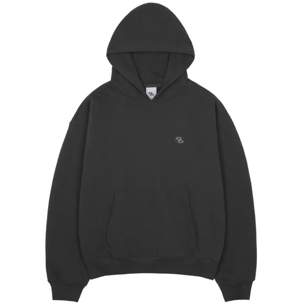 산산기어 로고 후드 차콜