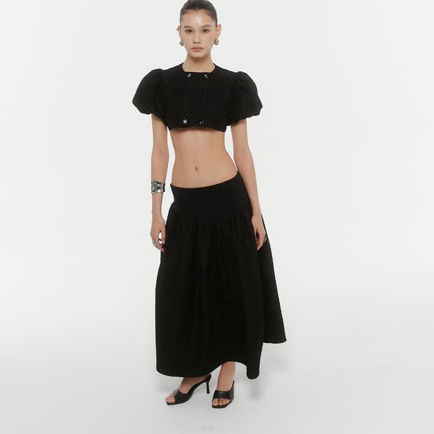 kanari 로우 웨스트 스커트 