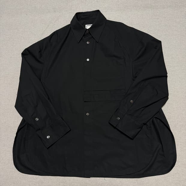 WOOYOUNGMI 우영미 파리 블랙 오버핏 셔츠