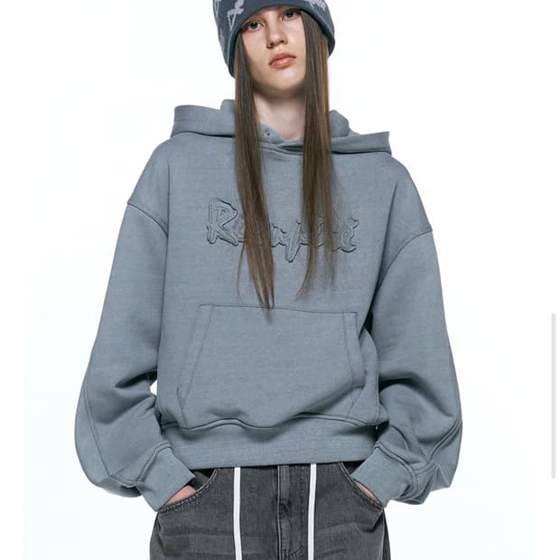 인사일런스우먼 아플리케 캠페인 후드티