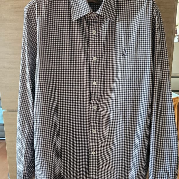 빈폴 스판 체크셔츠 L(100)