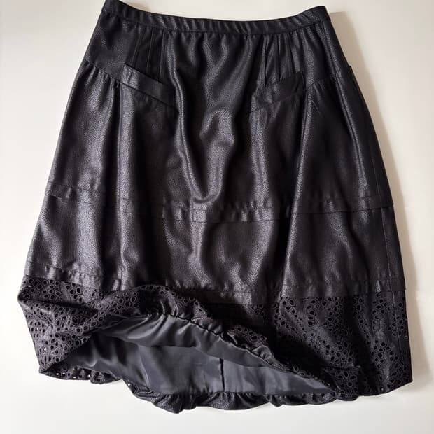 Vintage crack midi skirt
