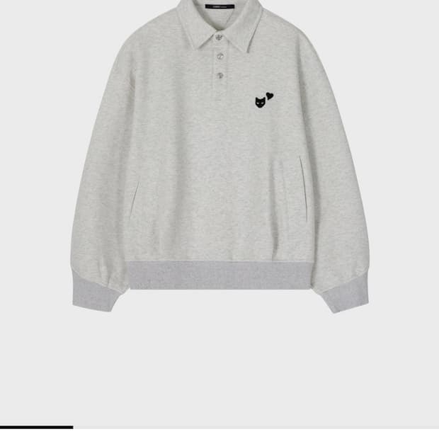 송지오 지제로 러브 팬서 카라 스웻 라이트 그레이(M)