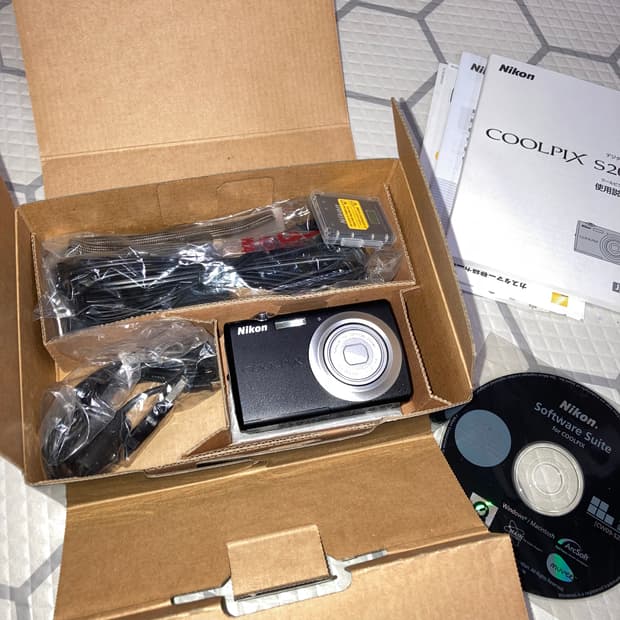 니콘 쿨픽스 S203 블랙 빈티지 디카