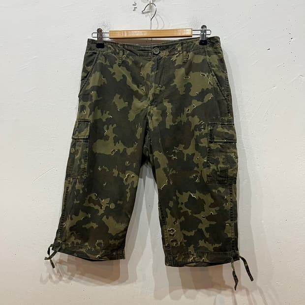 일본빈티지 카모 카고 쇼츠 반바지 