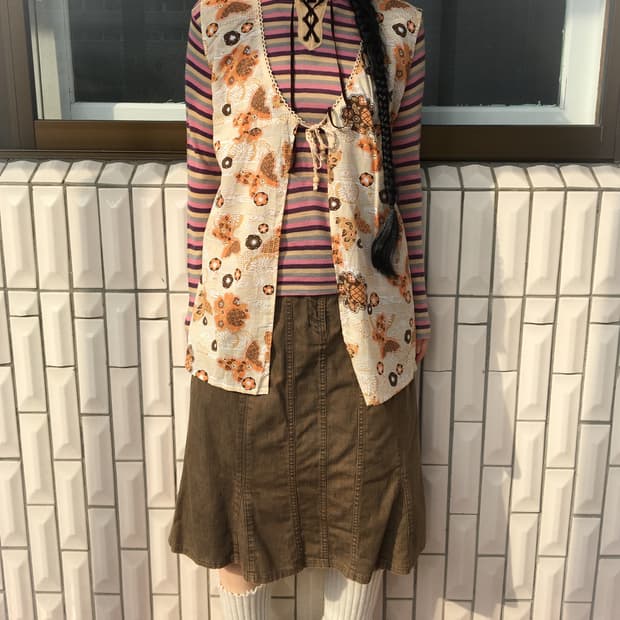 Butterfly pattern sleeveless