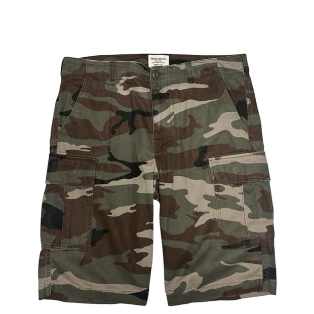 아비렉스 밀리터리 카모 하프 카고팬츠 2XL