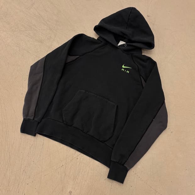 나이키 에어 스몰로고 배색 후드티