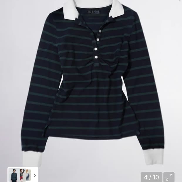 스컬프터 피케/카라티셔츠 체크셔츠 xs 