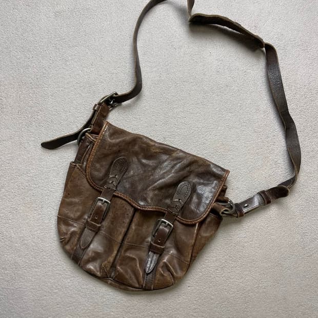 빈티지 폴로 랄프로렌 가죽 레더 크로스백 메신저백