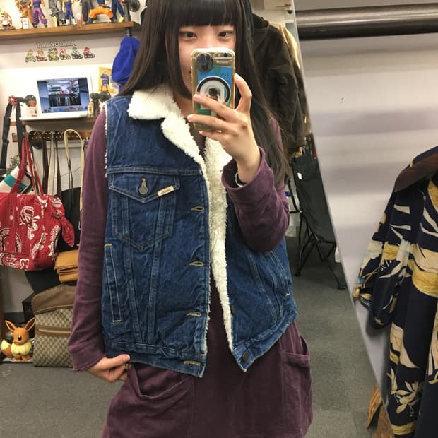 70s 데님 sheplers 조끼 베스트