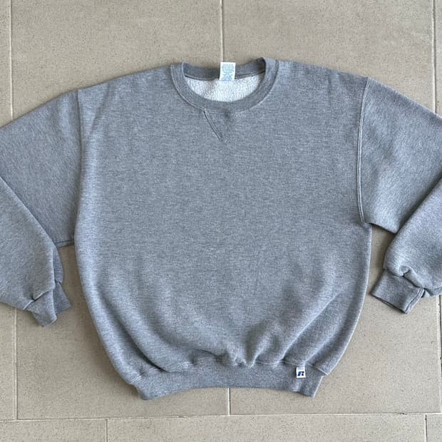 00s 빈티지 러셀 스웻셔츠 그레이 M