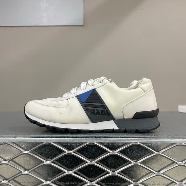 프라다 나일론 로우탑 화이트 265