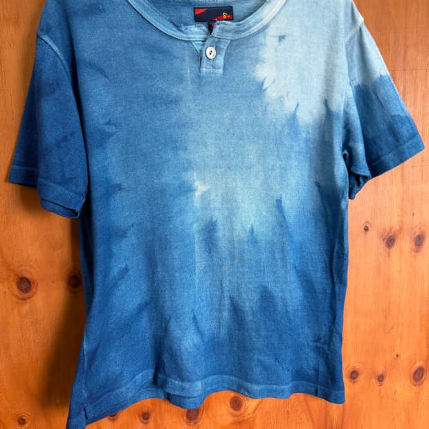 Sinkokan Indigo Henley(Made in Japan)