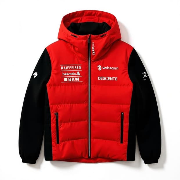 데상트 스위스 스키팀 패딩 105
