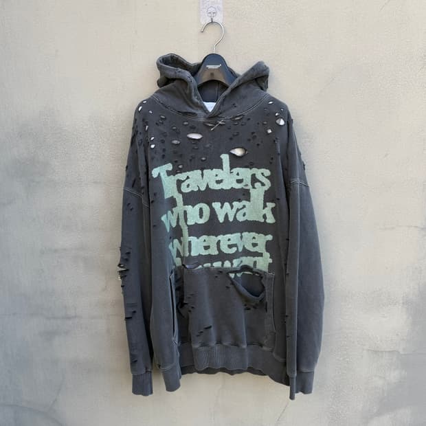 Distressed hoodie