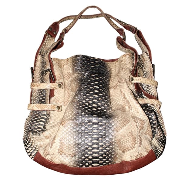 Python Pattern Leather Handbags