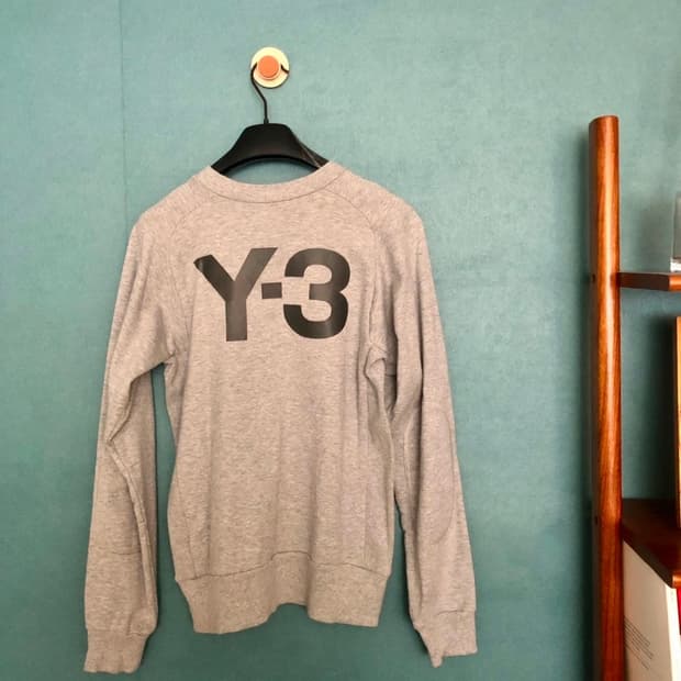 (정품/1회착용)Y-3 y3 요지 야마모토 백로고 맨투맨 여성 S 55