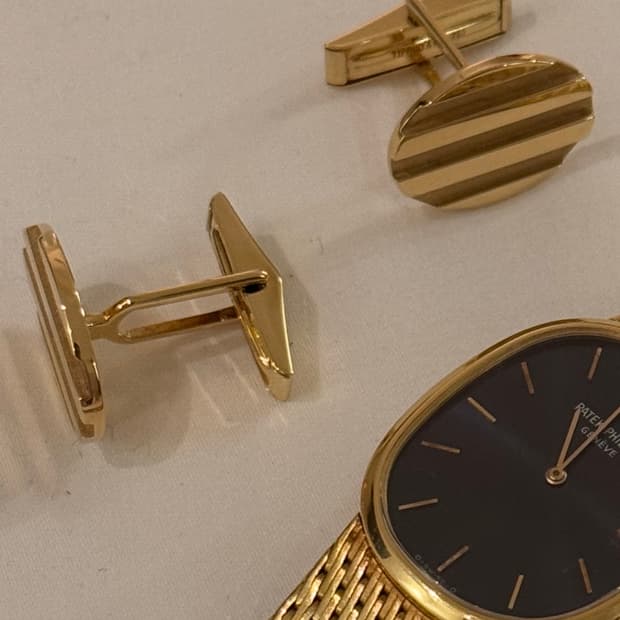 Tiffany 18k yellow gold cufflinks
