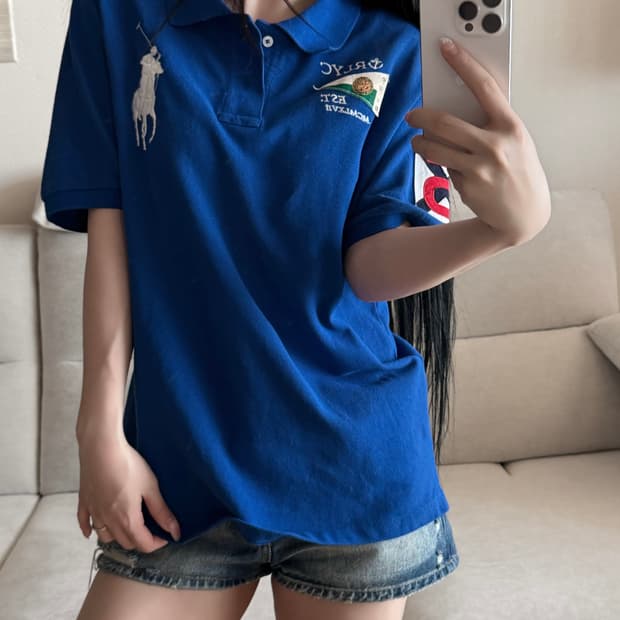 폴로 랄프로렌 빅포니 치프키프 RLYC pk 블루 반팔 