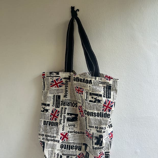 유니온잭 에코백 